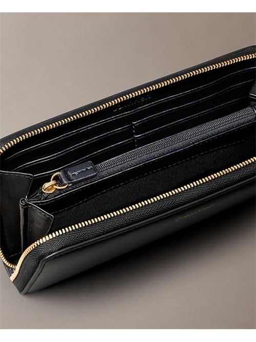 ck puller large zip around CALVIN KLEIN | LV04F1093GUB1